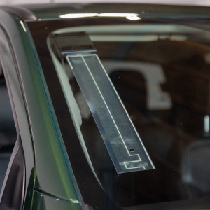 Taoglas MA2332 150-900 MHz Covert Triband Transparent Film Antenna, 13" cable, integrated adhesive mounting